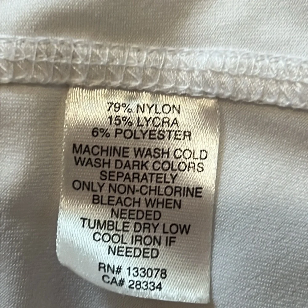 Lucky In Love Women Large White‎ Side Toggle Lined Tennis Golf Skirt